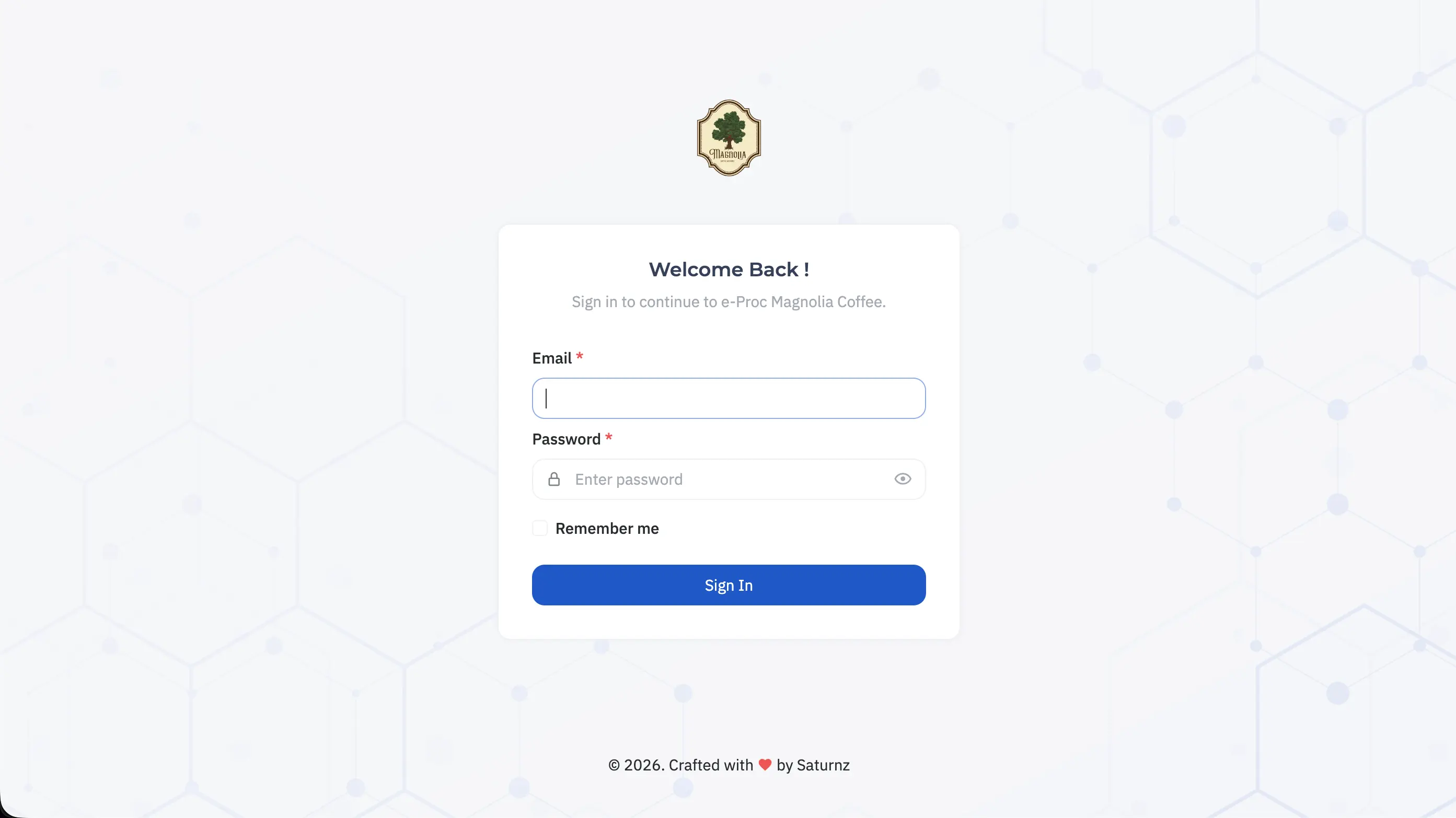 Magnolia Coffee and Space — E-Procurement System